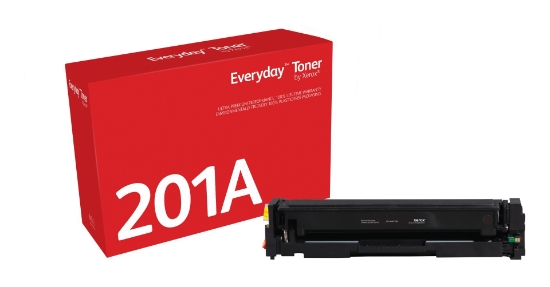 Picture of Everyday ™ Black Toner by Xerox compatible with HP 201A (CF400A), Standard capacity