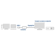 Picture of ACT USB-C to DisplayPort adapter