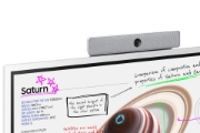Picture of Samsung WM65B interactive whiteboard 165.1 cm (65") 3840 x 2160 pixels Touchscreen Grey, White