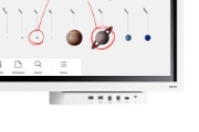 Picture of Samsung WM65B interactive whiteboard 165.1 cm (65") 3840 x 2160 pixels Touchscreen Grey, White