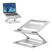 Picture of ACT Foldable laptop stand aluminium, stepless height adjustable