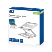Picture of ACT Foldable laptop stand aluminium, stepless height adjustable