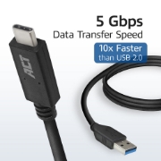 Picture of ACT USB 3.0 cable, USB-A to USB-C, 1 meter