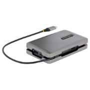 Picture of StarTech.com USB-C Dual Monitor Multiport Adapter up to 4K 60Hz USB-C DP Alt Mode Video Output & HDMI 2.0, or 1080p VGA, 100W PD Pass-Through, USB Type C Mini Dock, USB-C Docking Station, MST Hub
