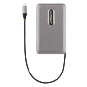 Picture of StarTech.com USB-C Dual Monitor Multiport Adapter up to 4K 60Hz USB-C DP Alt Mode Video Output & HDMI 2.0, or 1080p VGA, 100W PD Pass-Through, USB Type C Mini Dock, USB-C Docking Station, MST Hub