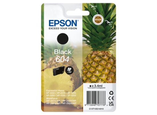 Picture of Epson 604 ink cartridge 1 pc(s) Original Standard Yield Black