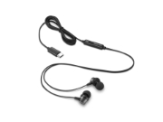 Picture of Lenovo 4XD1J77351 headphones/headset Wired In-ear Office/Call center USB Type-C Black