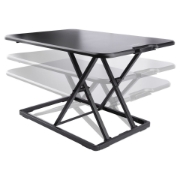 Picture of StarTech.com Standing Desk Converter for Laptop - Up to 8kg/17.6lb - Height Adjustable Laptop Riser - Table-Top Stand-Up Desk Converter for Home Office - Sit-Stand Desk Platform