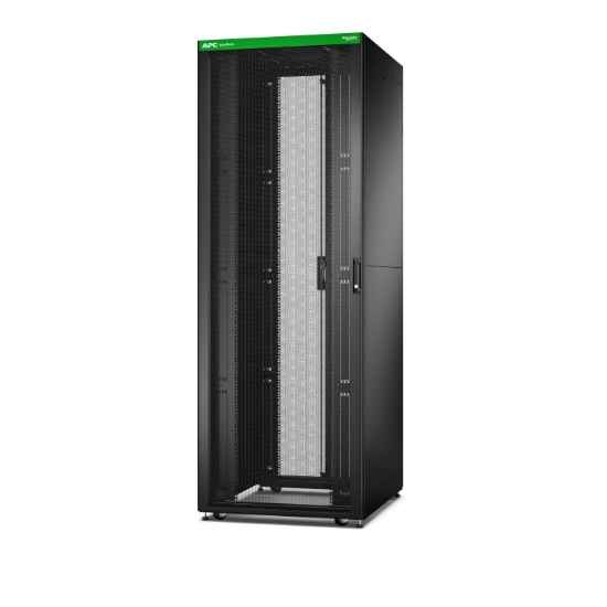 Picture of APC Easy Rack, 48U, Black, With Roof, Castors, Feet, 4 Brackets, and Side Panels, No Bottom, 2258H x 800W x 1000D mm