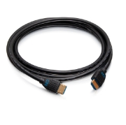 Picture of C2G 6ft (1.8m) 4K HDMI® Premium Cable and Dongle Adapter Ring with Color Coded Mini DisplayPort™, DisplayPort, and USB-C®