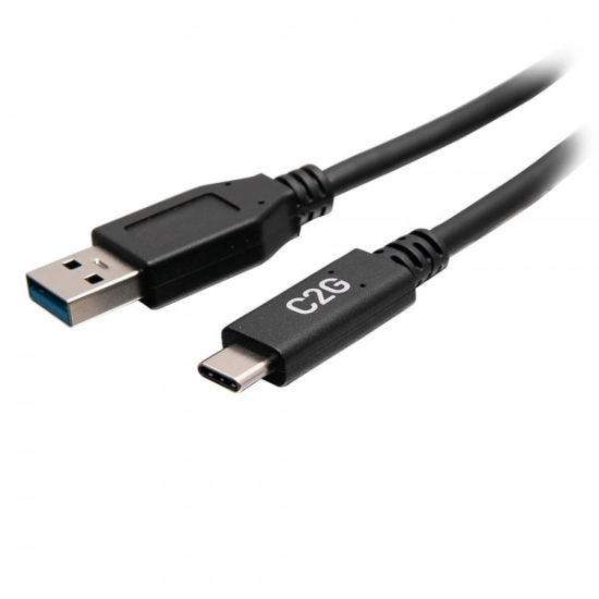 Picture of C2G 6in USB-C® Male to USB-A Male Cable - USB 3.2 Gen 1 (5Gbps)
