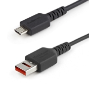 Picture of StarTech.com 3ft (1m) Secure Charging Cable – USB-A to Micro USB Data Blocker Charge-Only Cable – Power-Only Charger Cable for Phone/Tablet – Data Blocking USB Protector Adapter Cable
