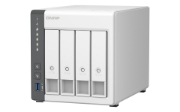 Picture of QNAP TS-433 NAS Tower ARM Cortex-A55 4 GB 0 TB QNAP QTS White