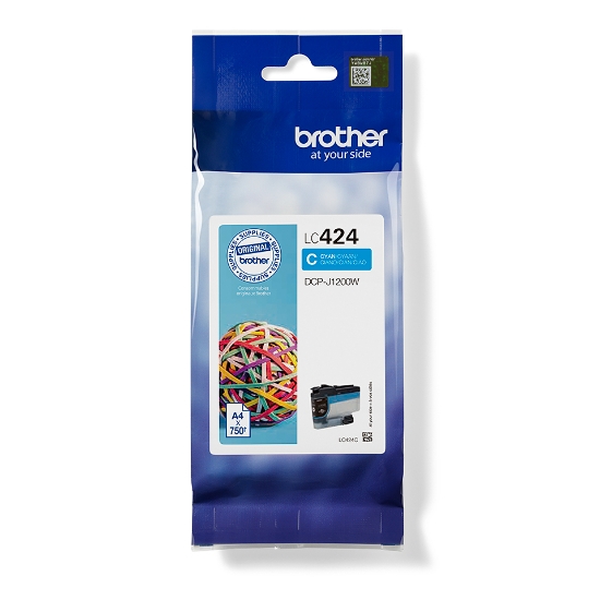 Picture of Brother LC424C ink cartridge 1 pc(s) Original Cyan
