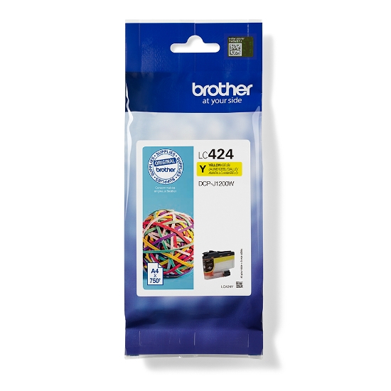 Picture of Brother LC424Y ink cartridge 1 pc(s) Original Yellow