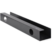Picture of StarTech.com Under Desk Cable Management Tray - Office/Standing Desk Cable Tray Organizer - Desk/Table Mount Holder for Cords/Wire/Power Strip - Computer Cable Manager - 23-1/2"L x 4-1/2"D