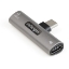 Picture of StarTech.com USB C Audio & Charge Adapter - USB-C Audio Adapter w/ USB-C Audio Headphone/Headset Port and 60W USB Type-C Power Delivery Pass-through Charger - For USB-C Phone/Tablet/Laptop