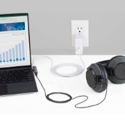 Picture of StarTech.com USB C Audio & Charge Adapter - USB-C Audio Adapter w/ USB-C Audio Headphone/Headset Port and 60W USB Type-C Power Delivery Pass-through Charger - For USB-C Phone/Tablet/Laptop