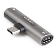 Picture of StarTech.com USB C Audio & Charge Adapter - USB-C Audio Adapter w/ USB-C Audio Headphone/Headset Port and 60W USB Type-C Power Delivery Pass-through Charger - For USB-C Phone/Tablet/Laptop