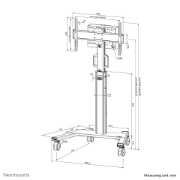 Picture of Neomounts FL50S-825BL1 TV trolley 37-75" - TÜV