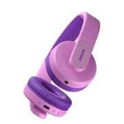 Picture of Philips TAK4206PK/00 headphones/headset Wired & Wireless Head-band Calls/Music USB Type-C Bluetooth Pink
