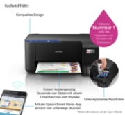 Picture of Epson EcoTank ET-2811 Inkjet A4 5760 x 1440 DPI 33 ppm Wi-Fi