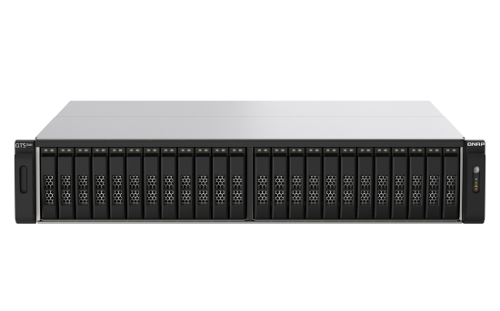 Picture of QNAP TS-h2490FU NAS Rack (2U) EPYC 7232P 64 GB DDR4 0 TB QuTS hero Black, Grey