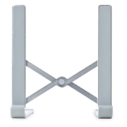 Picture of StarTech.com Foldable Laptop Riser Stand, Portable Height Adjustable Ergonomic Laptop Stand, Ventilated Aluminum Frame Supports 22lb (10Kg), Tilt/Raised/Angled Laptop/Tablet Stand, Collapsible Design