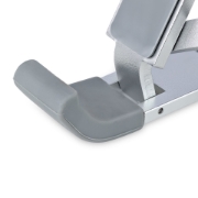Picture of StarTech.com Foldable Laptop Riser Stand, Portable Height Adjustable Ergonomic Laptop Stand, Ventilated Aluminum Frame Supports 22lb (10Kg), Tilt/Raised/Angled Laptop/Tablet Stand, Collapsible Design