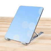 Picture of StarTech.com Foldable Laptop Riser Stand, Portable Height Adjustable Ergonomic Laptop Stand, Ventilated Aluminum Frame Supports 22lb (10Kg), Tilt/Raised/Angled Laptop/Tablet Stand, Collapsible Design
