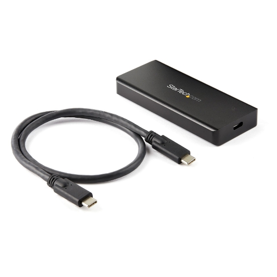 Picture of StarTech.com USB-C 10Gbps M.2 NVMe PCIe SSD Enclosure - Rugged Aluminum External M.2 PCIe M-Key Case IP67 Rated - 1GB/s Read/Write - Supports 2230/2242/2260/2280 - TB3 Compatible - Mac/PC