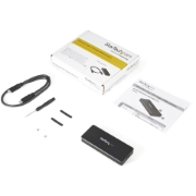 Picture of StarTech.com USB-C 10Gbps M.2 NVMe PCIe SSD Enclosure - Rugged Aluminum External M.2 PCIe M-Key Case IP67 Rated - 1GB/s Read/Write - Supports 2230/2242/2260/2280 - TB3 Compatible - Mac/PC