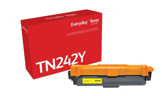 Picture of Everyday ™ Yellow Toner by Xerox compatible with Brother TN242Y, Standard capacity