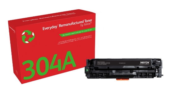 Picture of Everyday ™ Black Remanufactured Toner by Xerox compatible with HP 304A (CC530A), Standard capacity