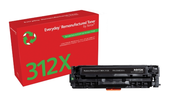 Picture of Everyday ™ Black Remanufactured Toner by Xerox compatible with HP 312X (CF380X), High capacity