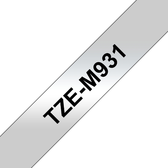 Picture of Brother TZE-M931 label-making tape Black on silver