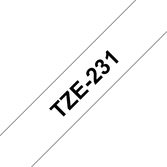 Picture of Brother TZE-231 label-making tape Black on white