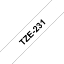 Picture of Brother TZE-231 label-making tape Black on white