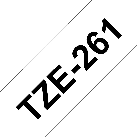 Picture of Brother TZE-261 label-making tape Black on white TZ