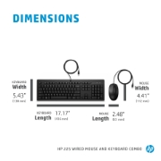 Picture of HP 225 Wired Mouse and Keyboard Combo