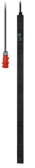 Picture of APC Easy Rack PDU, Metered, 0U, 3 Phase, 22kW, 230V, 32A, 18 x C13 and 6 x C19 outlets, IEC60309 3P+N+PE inlet