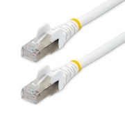 Picture of StarTech.com 3m CAT6a Ethernet Cable - White - Low Smoke Zero Halogen (LSZH) - 10GbE 500MHz 100W PoE++ Snagless RJ-45 w/Strain Reliefs S/FTP Network Patch Cord
