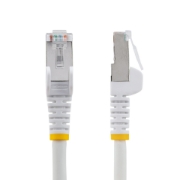 Picture of StarTech.com 3m CAT6a Ethernet Cable - White - Low Smoke Zero Halogen (LSZH) - 10GbE 500MHz 100W PoE++ Snagless RJ-45 w/Strain Reliefs S/FTP Network Patch Cord