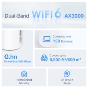 Picture of TP-Link AX3000 + G1500 Whole Home Powerline Mesh WiFi 6 System