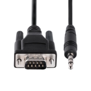 Picture of StarTech.com 3ft (1m) DB9 to 3.5mm Serial Cable for Serial Device Configuration, RS232 DB9 Male to 3.5mm Cable Used for Calibrating Projectors, Digital Signage, TVs via Audio Jack