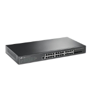 Picture of TP-Link JetStream TL-SG3428X-UPS network switch Managed L2+/L3 Gigabit Ethernet (10/100/1000) 1U Black