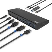 Picture of ACT USB-C Docking Station 4K, for 2 or 3 HDMI/DisplayPort monitors, DisplayLink