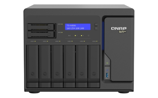 Picture of QNAP TS-h886 NAS Tower Intel® Xeon® D D-1602 8 GB DDR4 0 TB QuTS hero Black