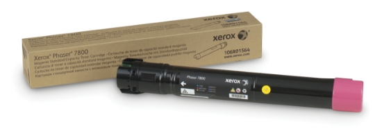 Picture of Xerox Genuine Phaser® 7800 Magenta Standard capacity Toner Cartridge (6000 Pages) - 106R01564