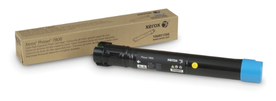 Picture of Xerox Genuine Phaser® 7800 Cyan High capacity Toner Cartridge (17200 Pages) - 106R01566